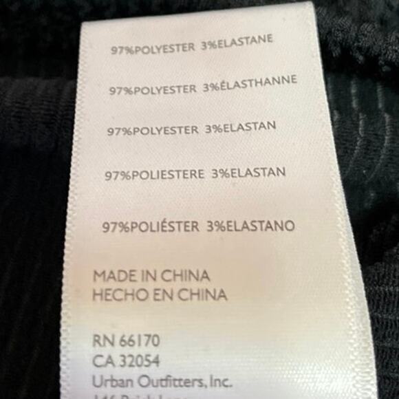 Urban Outfitters Black Sleeveless Rib Knitted Cami Camisole Mini Tank Dress XS - Picture 5 of 5